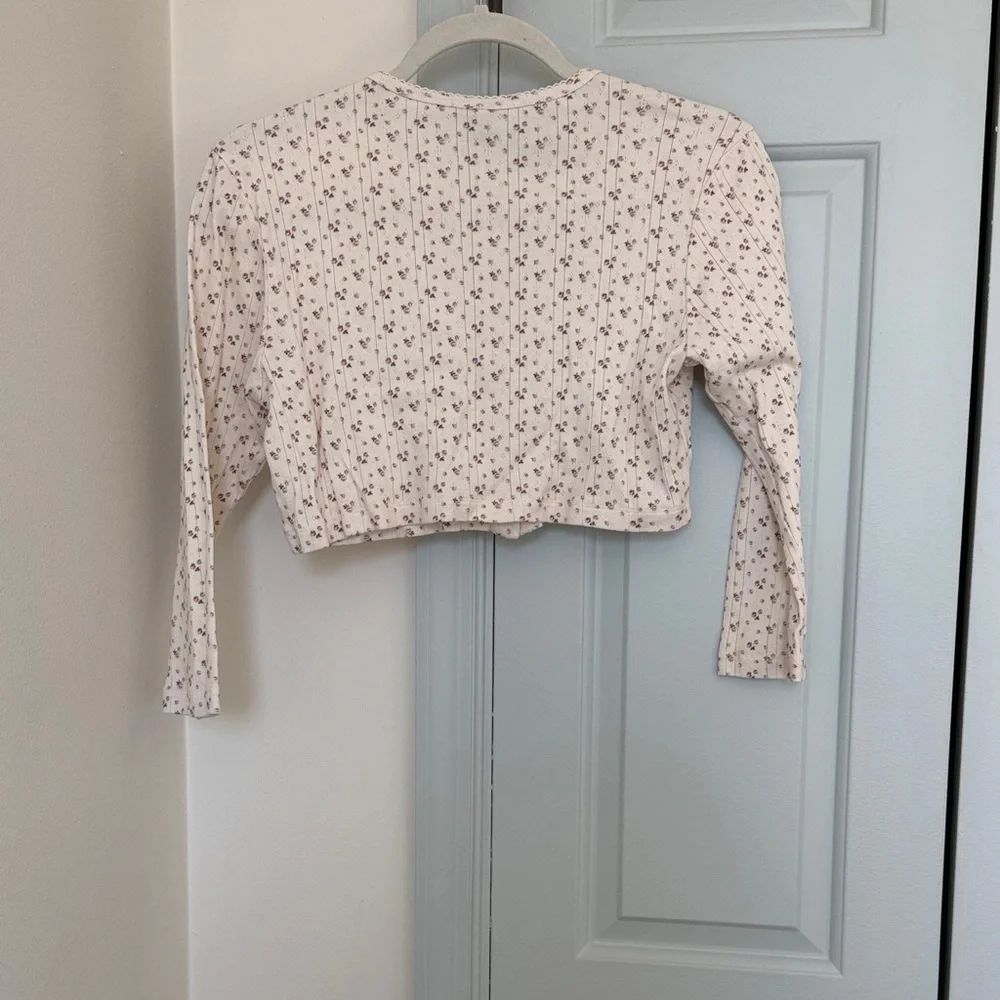 Cou Cou Intimates - English Rose - Cropped Cardi - Medium - Like New! - Picture 7 of 11